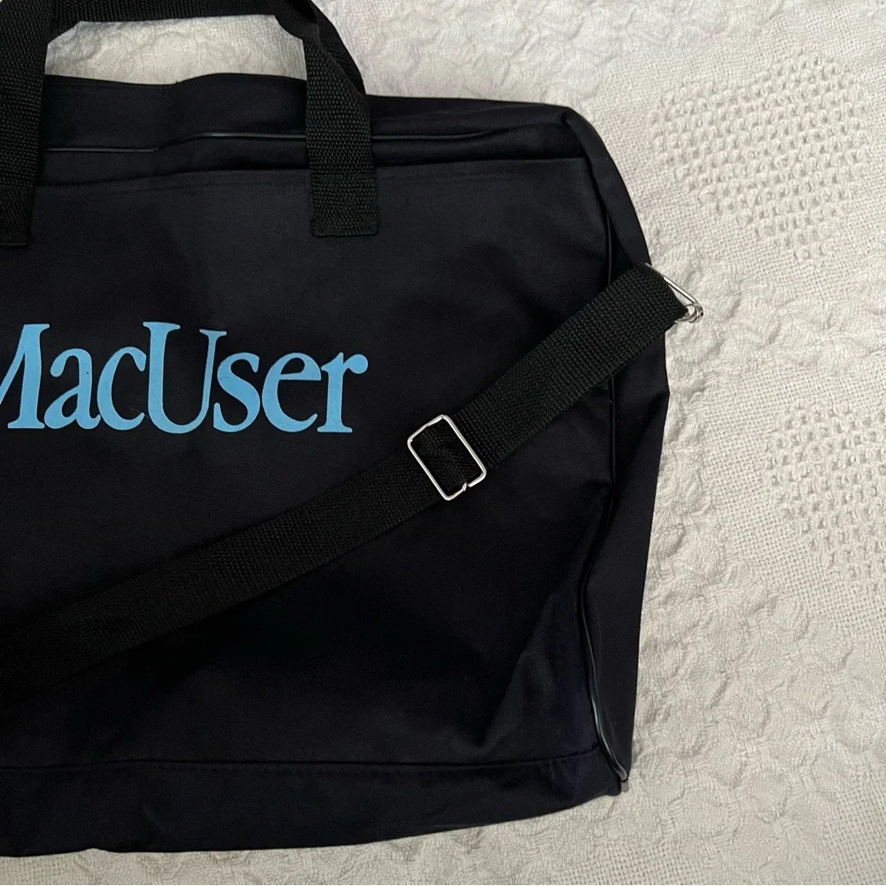Vintage 90's Macintosh Era MacUser Computer/ Office Bag Removeable Strap